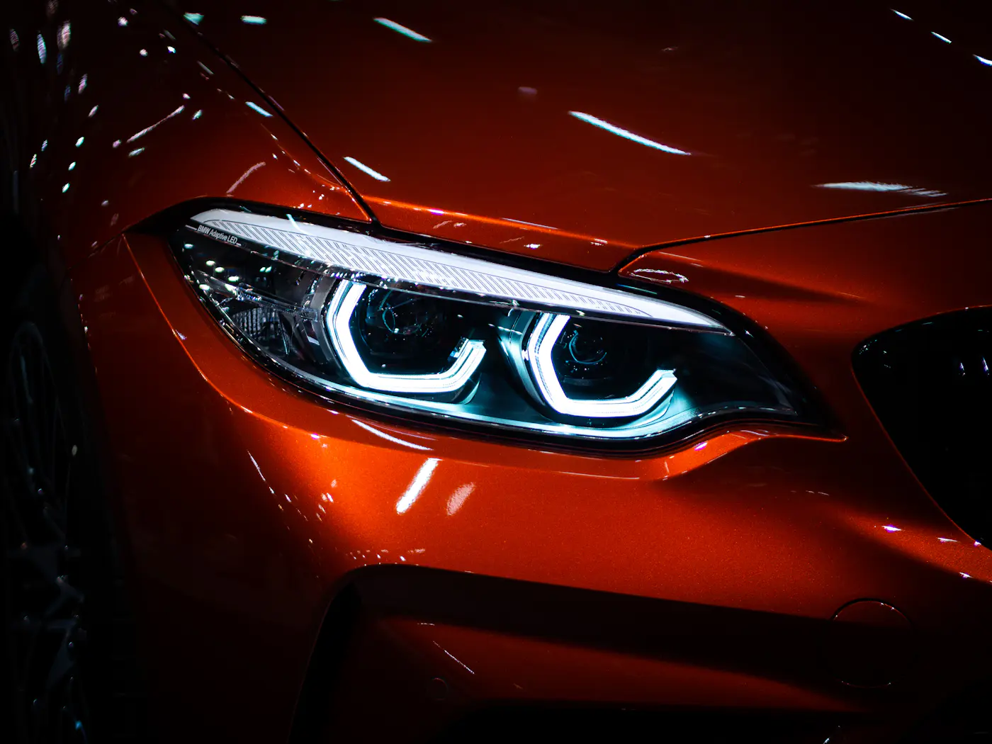 Turuncu BMW LED angel eye far